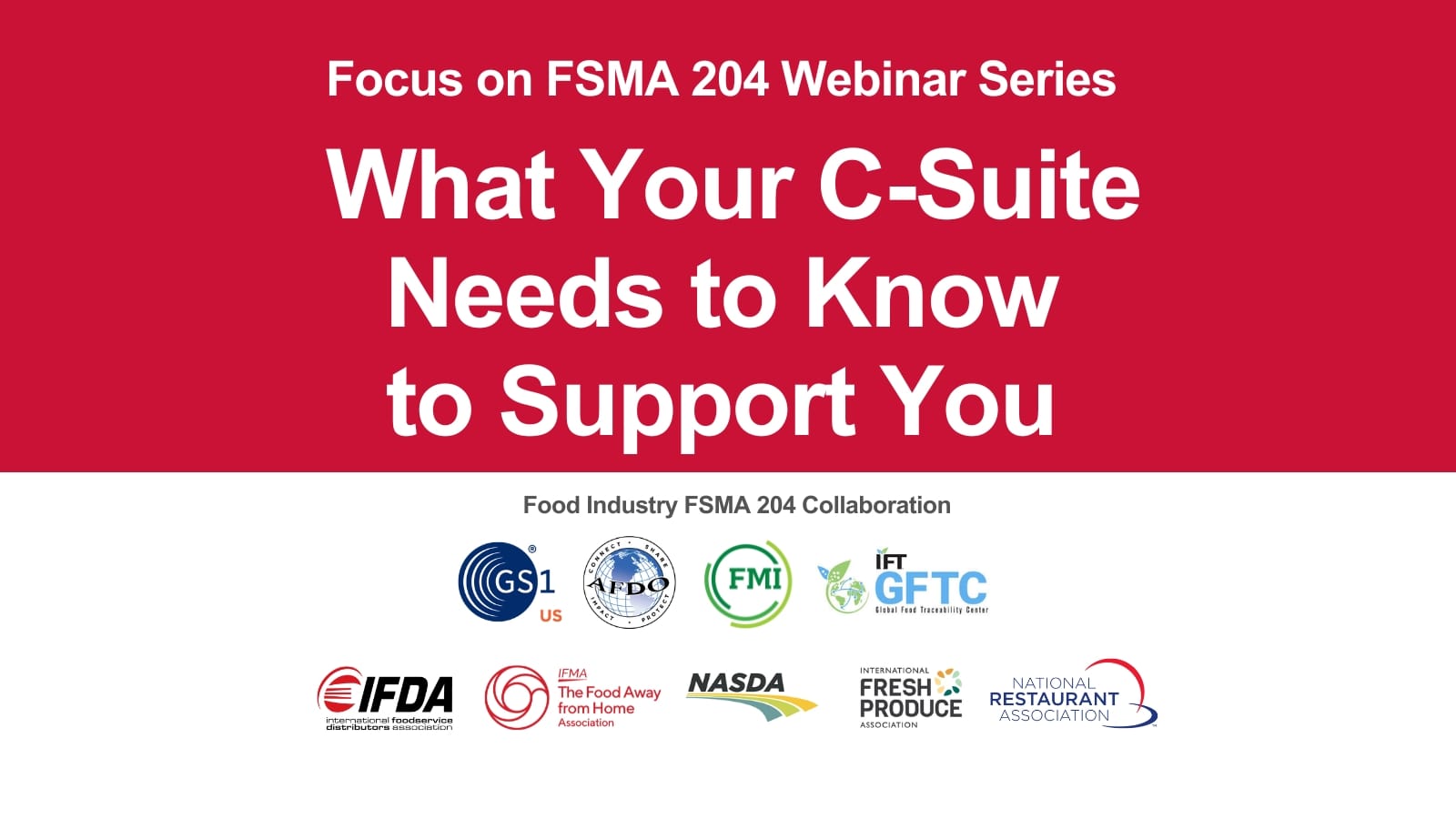 What Your C-Suite Needs to Support FSMA Rule 204 Compliance